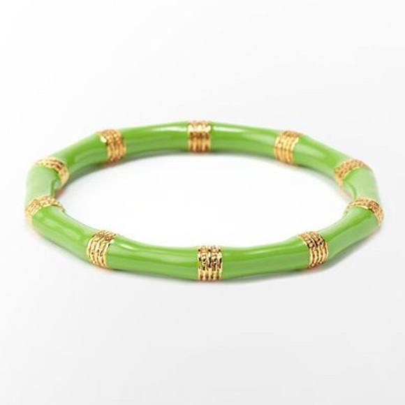 Lilly Pulitzer Jewelry - Set of 2 Lilly Pulitzer Lime Enamel Bambu Bangles